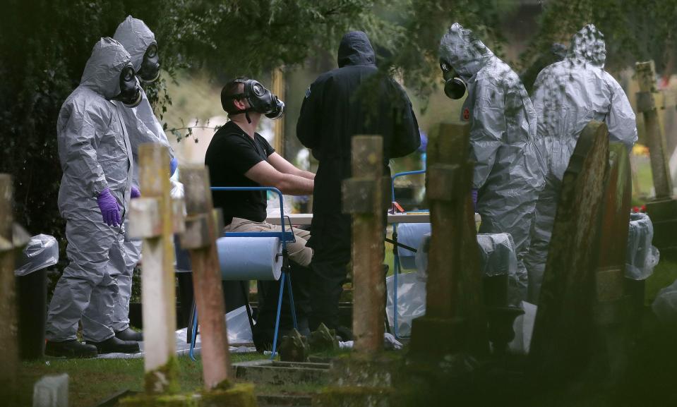  Officers have taken precautions as they have investigated where else the nerve agent could be