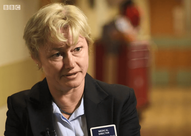  The hospital's medical director Dr Christine Blanshard, told Newsnight the long-term prognosis for the trio was unknown