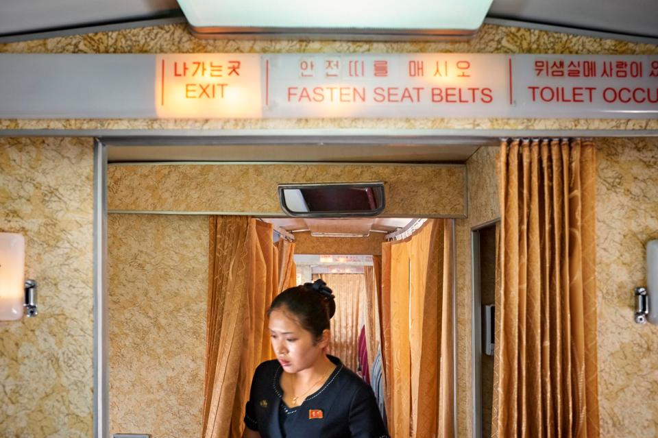  The interior is pleasingly vintage and an experience for anyone who grew up in the budget airline era