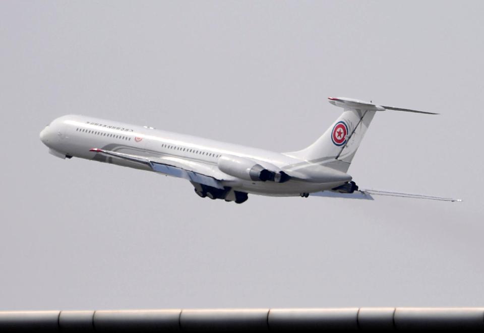 The jetliner believed to contained Kim Jong-un.
