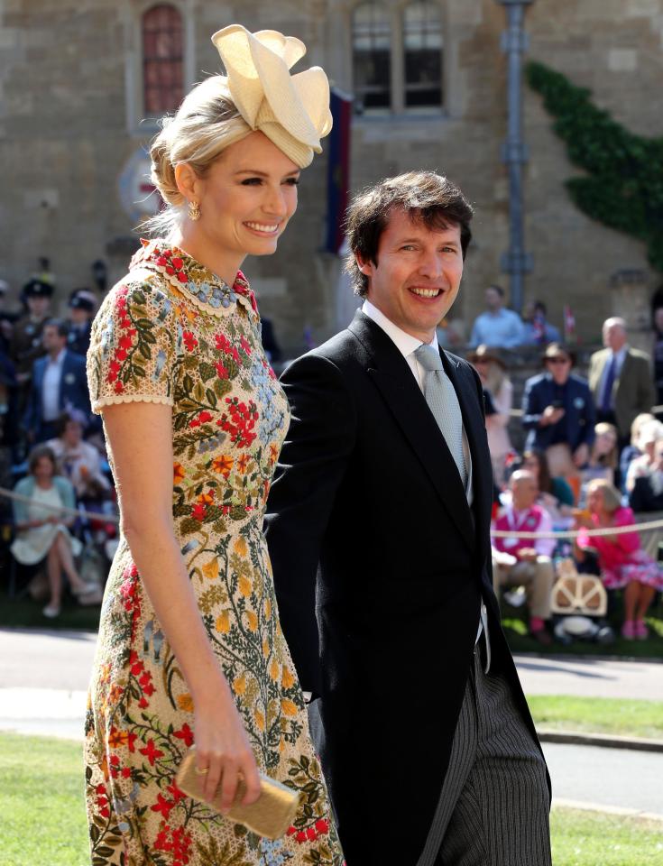 Singer James Blunt is at the wedding