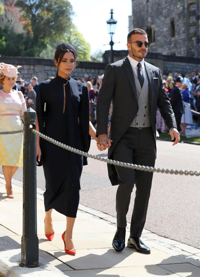 David Beckham and Victoria looked dapper ready for the ceremony