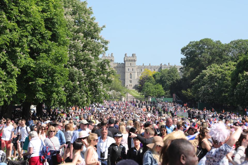 More than 100,000 people flocked to Windsor for the wedding of the year