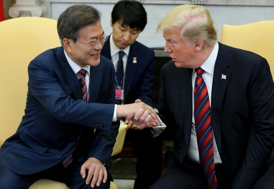  Trump made the remarks during South Korean President Moon Jae-in's visit to the White House