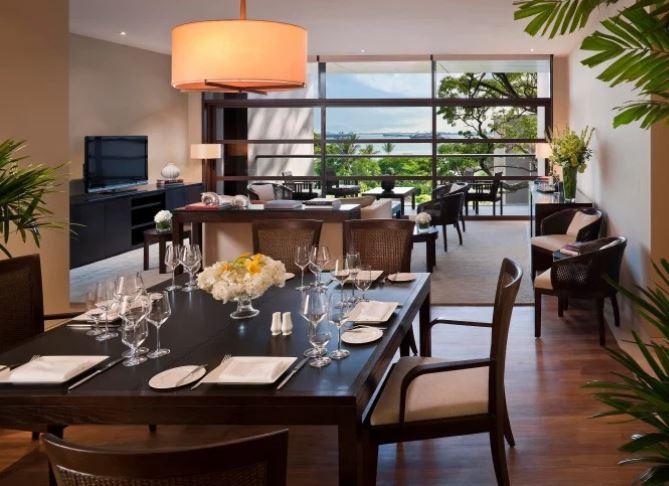 You can dine in your own privacy in the huge suites on offer