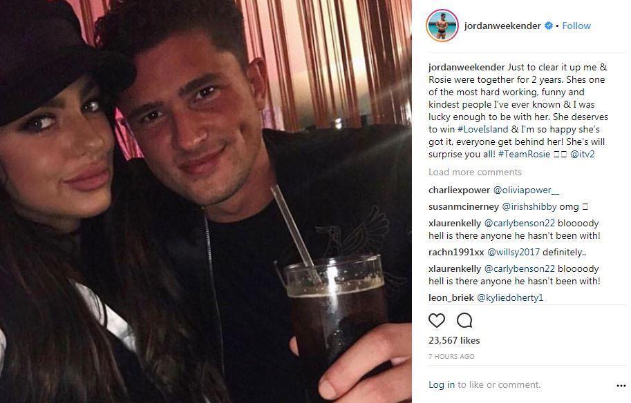  Jordan's ex Rosie is also in the villa
