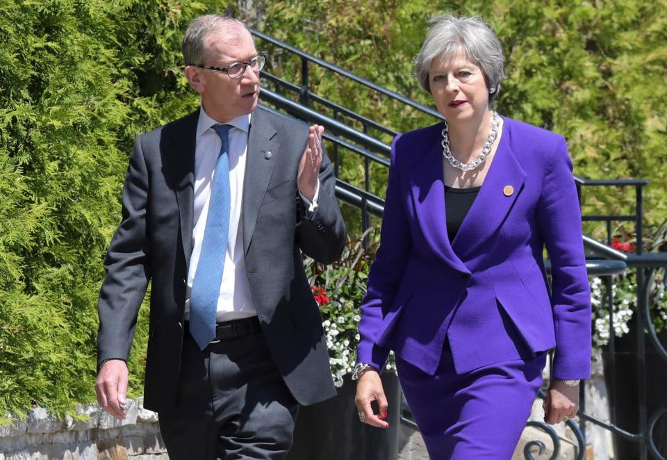  Philip May will do his bit during the visit by entertaining Melania