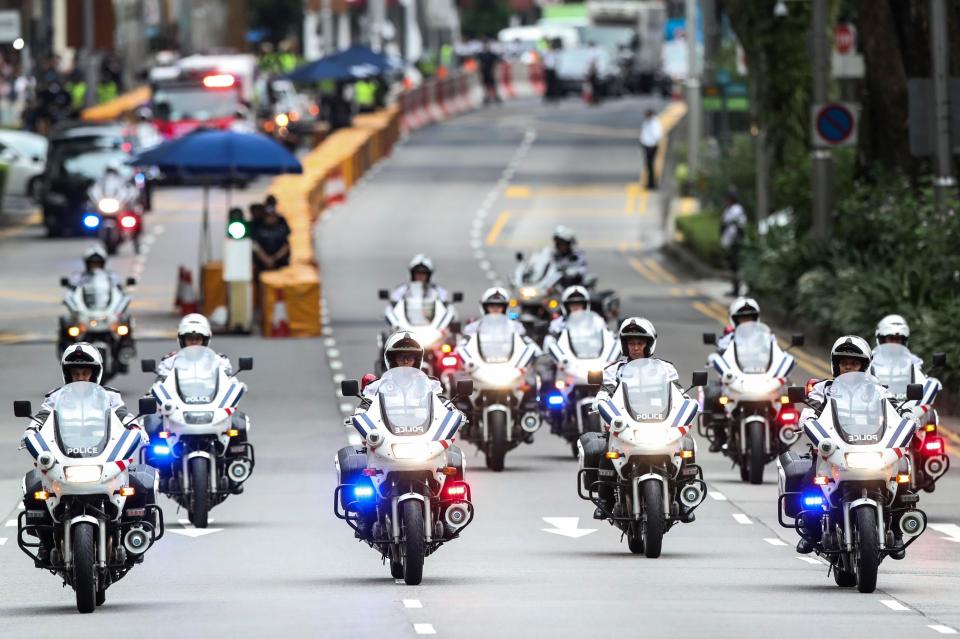  Security in Singapore is at an all time high ahead of the summit