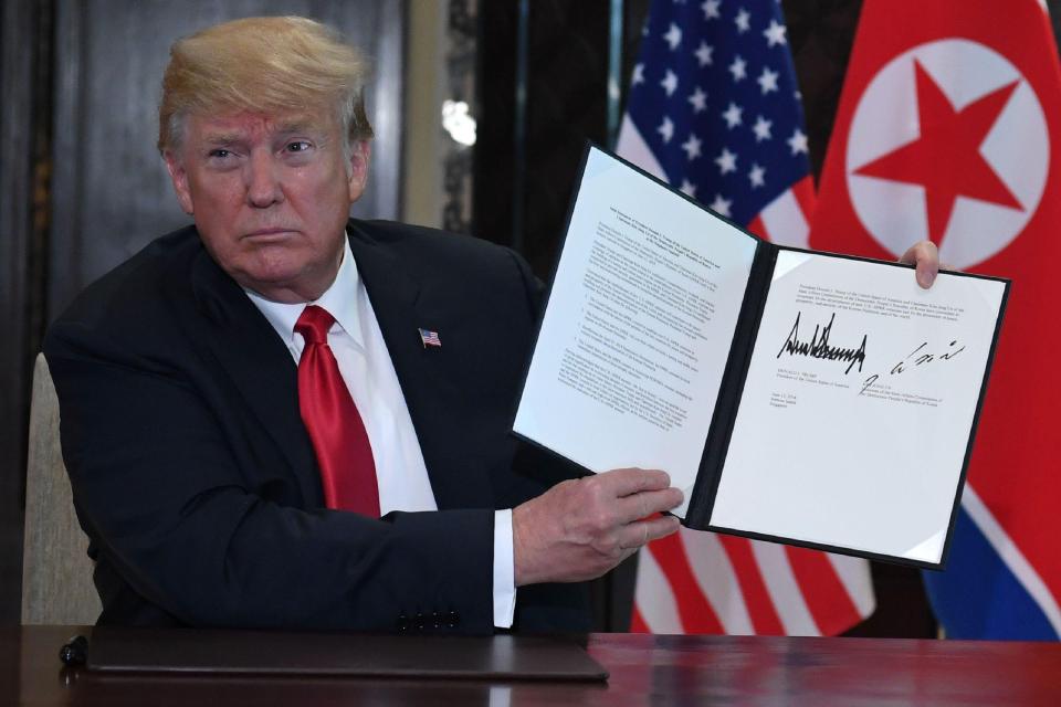  The two leaders had previously traded verbal insults at each other