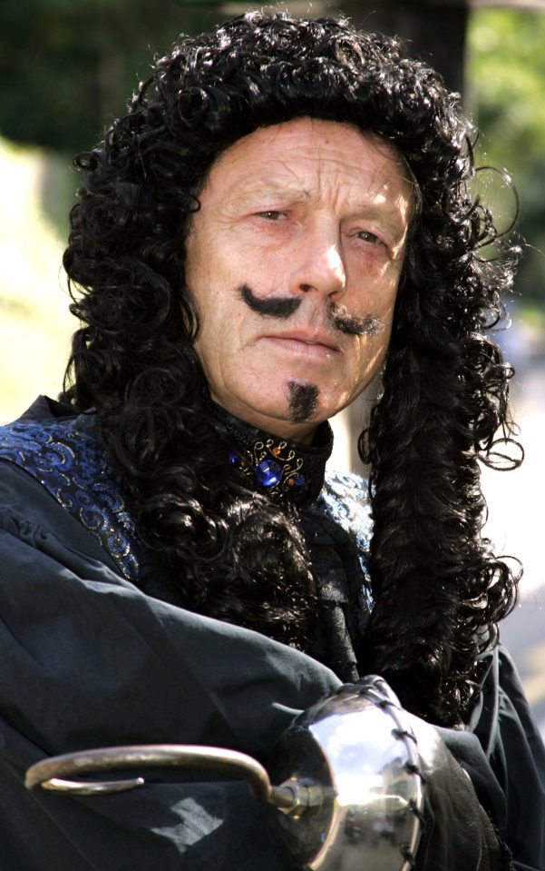  Claims were made about Grantham having sex dressed as panto villain Captain Hook