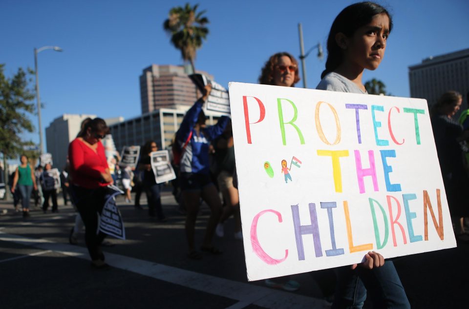  Protesters in Phoenix demand an end to the policy of separating migrant kids from their families