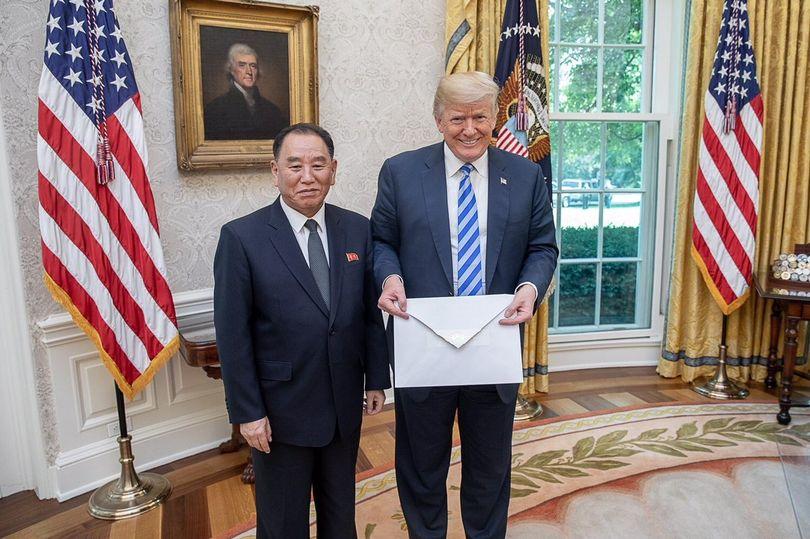  Trump also received a huge letter from Jong-un which Trump said was 'very nice'
