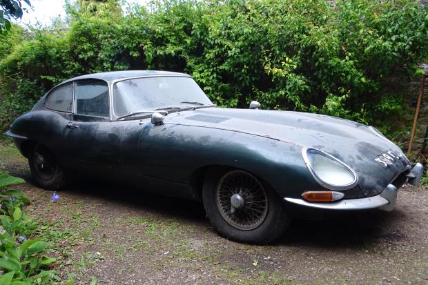The long-forgotten Jaguar is estimated to sell for around £35,000