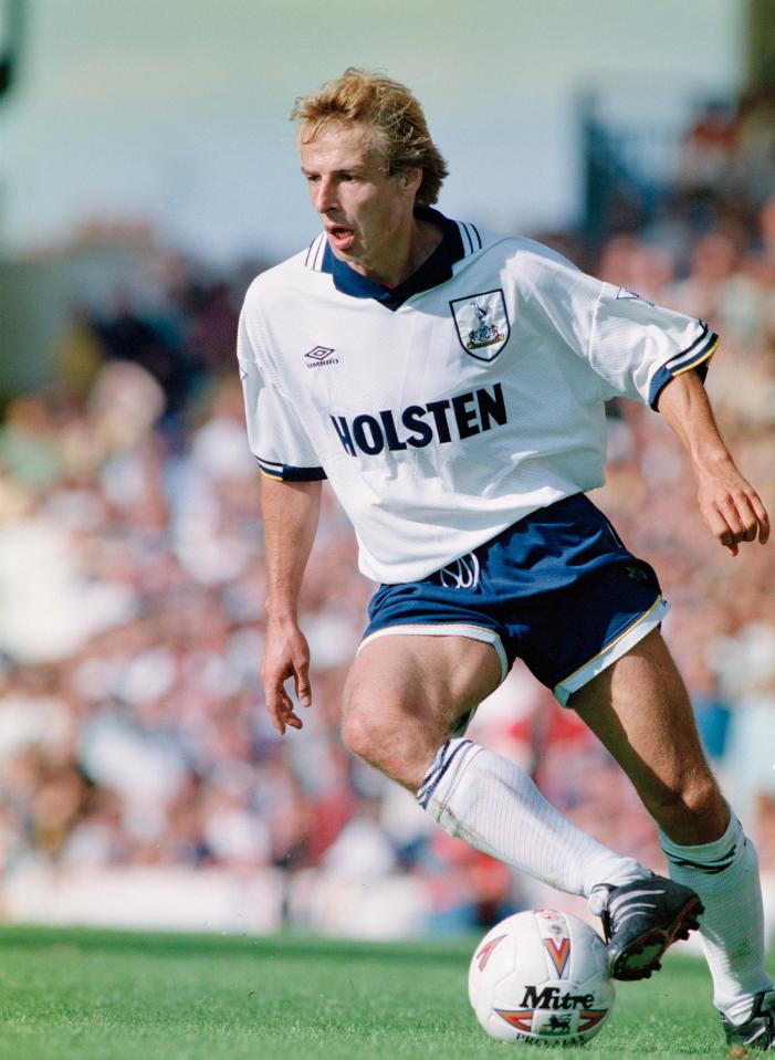 Klinsmann became most famous in England for his heroics with Spurs