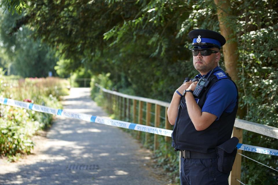 A neighbour says the pair picked up the novichok from a park drug den