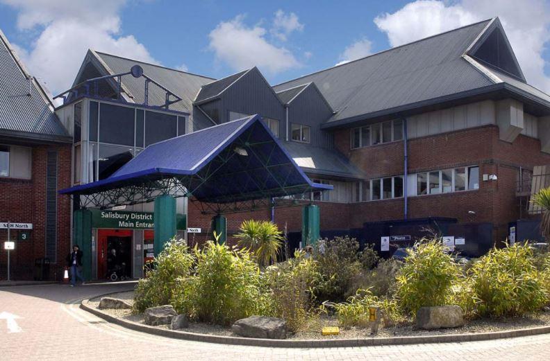  A police officer has been transferred to Salisbury District Hospital after he was taken ill