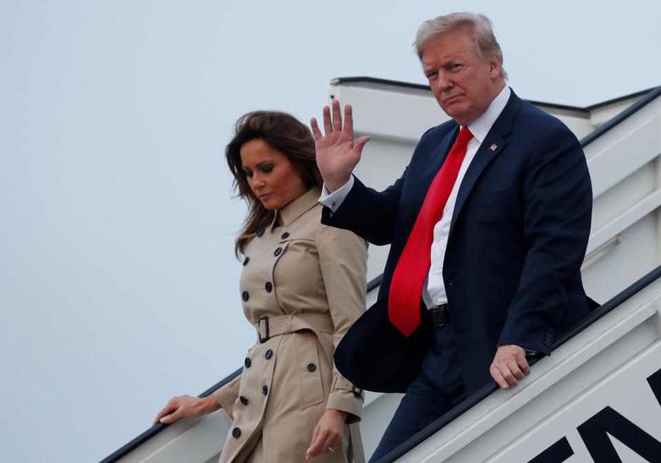  Donald Trump and the First Lady will meet the Queen on Friday afternoon