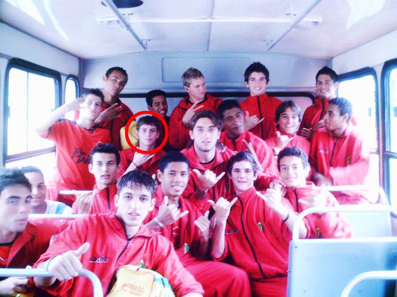  Jorginho, circled, was one of 50 boys selected to be part of a project by Italian business men