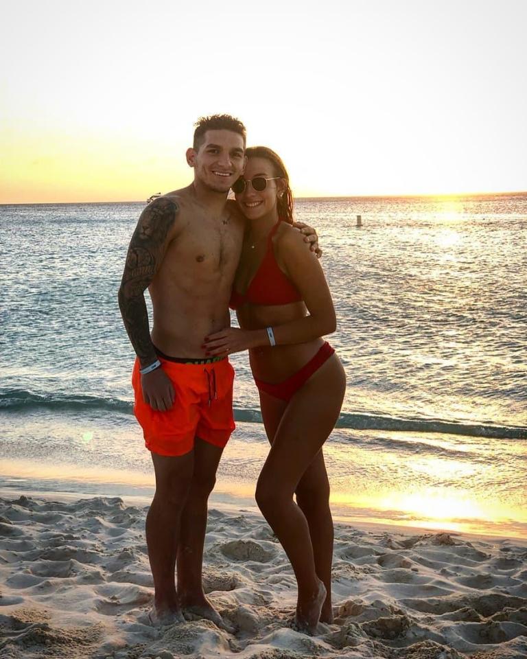  The pair caught the sunset