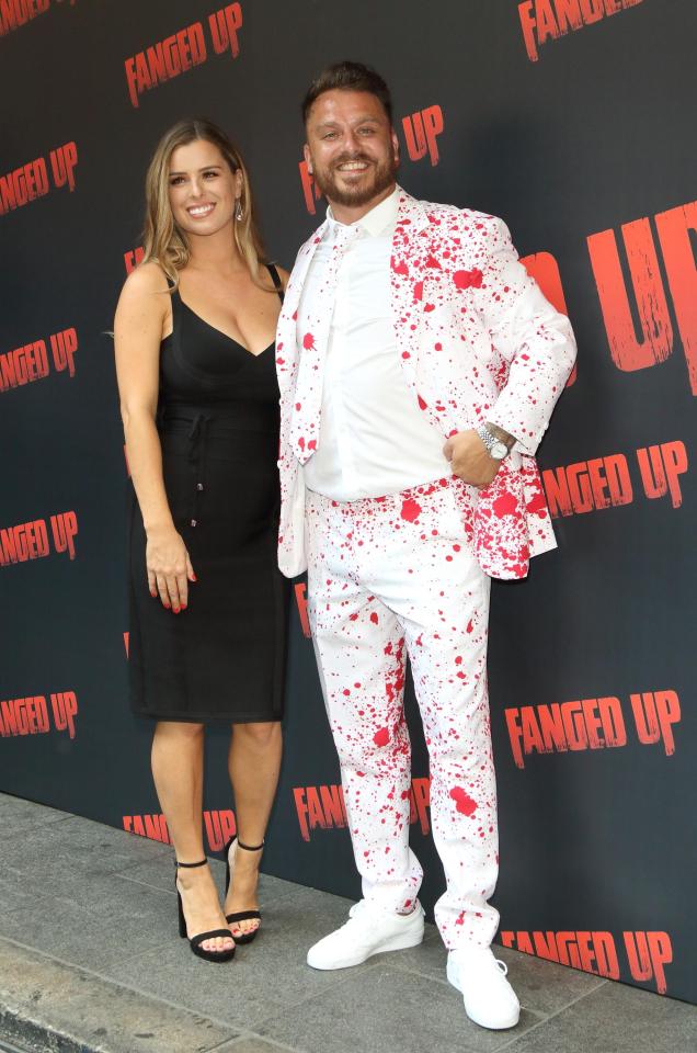  Dapper, real name Daniel O’Reilly, at last night’s Fanged Up premiere with Shelley