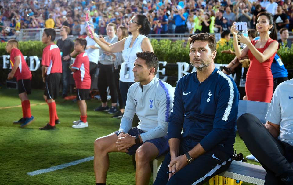  Mauricio Pochettino's side now face AC Milan in Minneapolis on Tuesday night