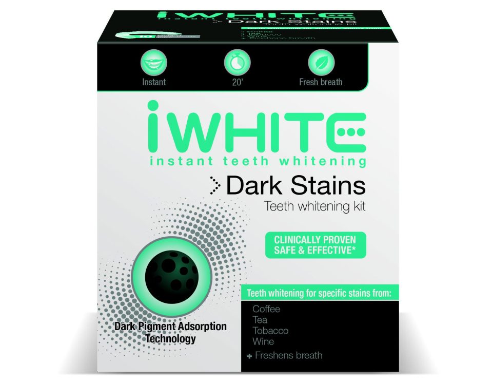 iWhite instant dark stains teeth whitening kit V2