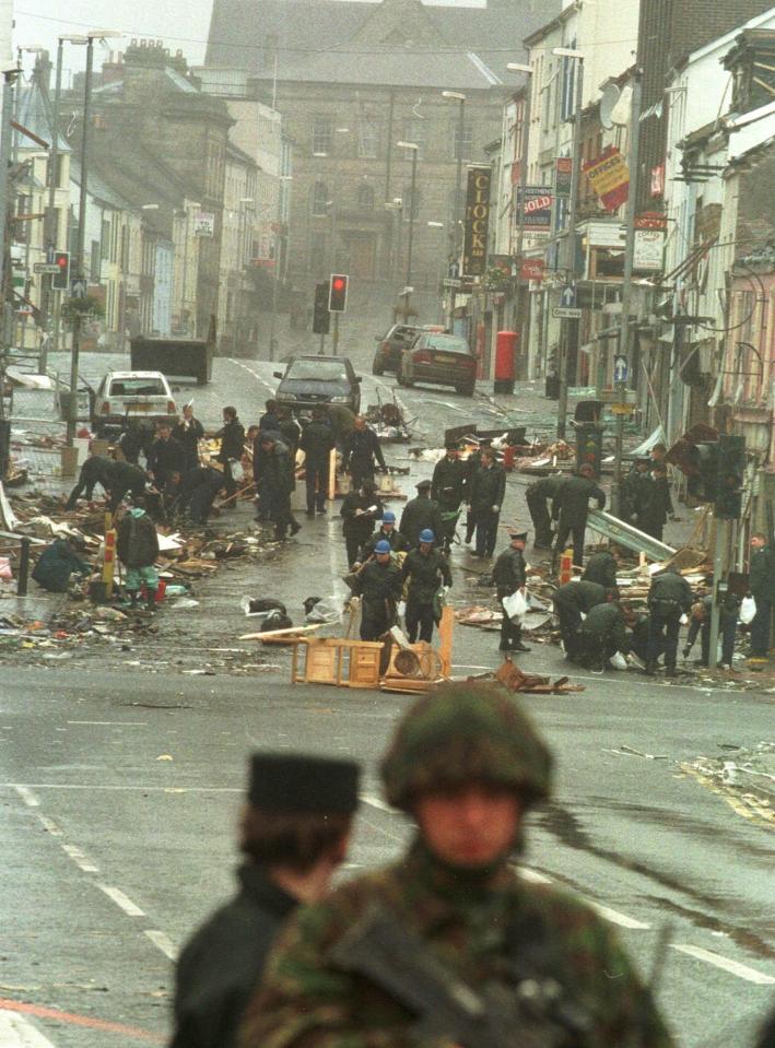 The car bomb detonated at about 3:10pm in the crowded shopping area of Market Street in Omagh.