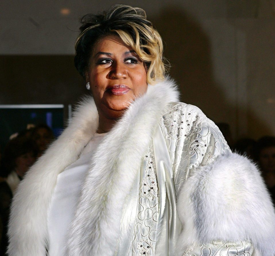 Aretha Franklin arrives for the 2004 Washington DC Gala performance