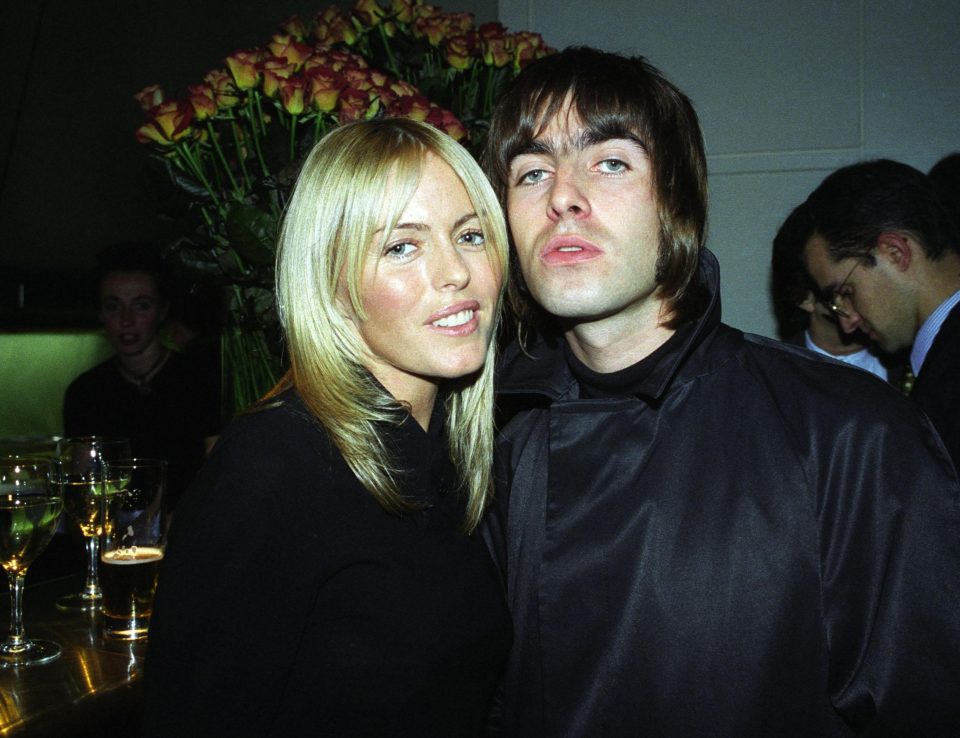  Liam Gallagher with former wife Patsy Kensit in 1996