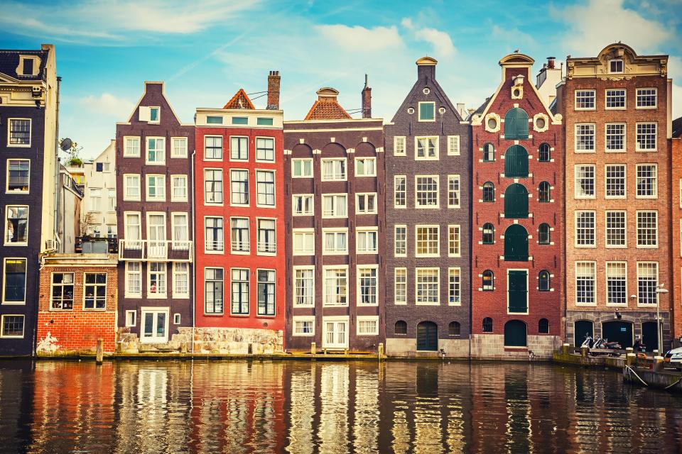 Traditional buildings in Amsterdam