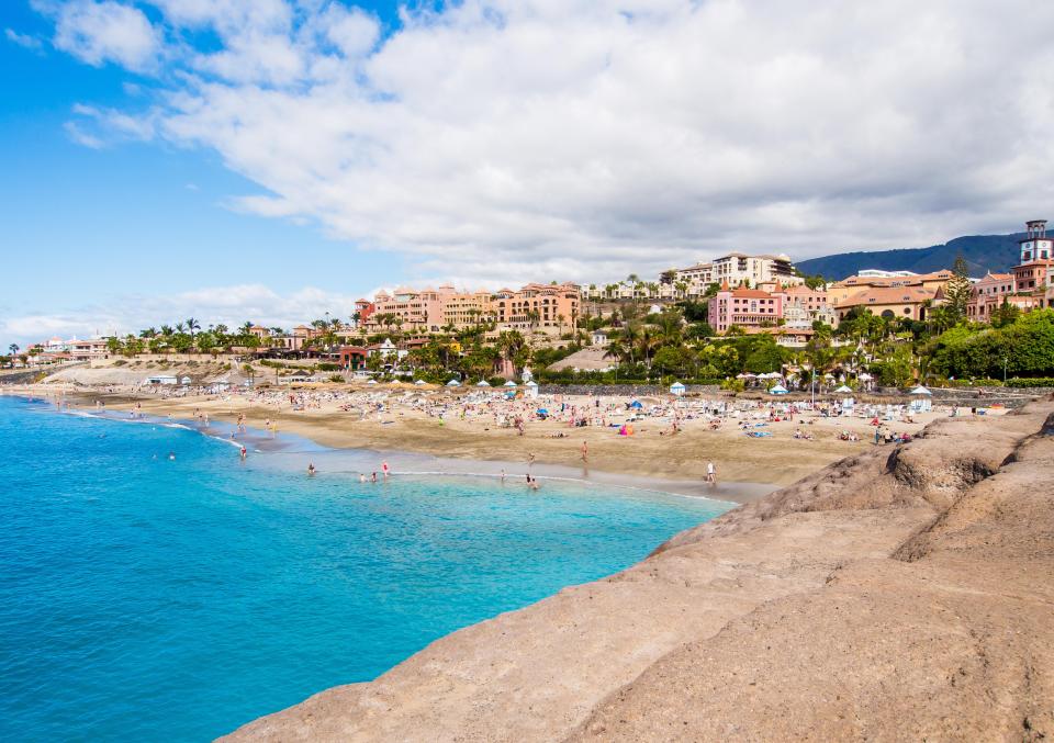 El Duque beach in Costa Adeje. Tenerife. Canary islands
