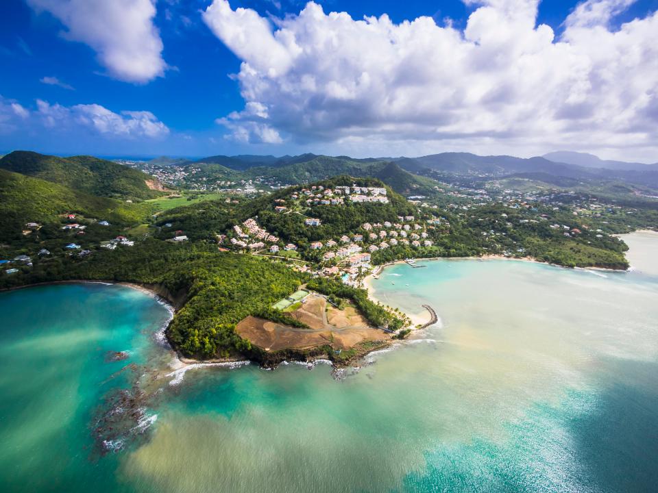 Choc Bay in the Caribbean, St Lucia
