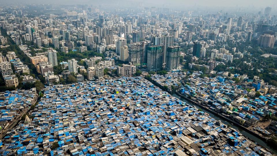  Around five per cent of its population still lives in urban slums