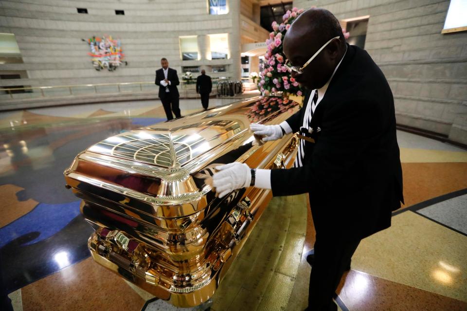  Today's funeral service is expected to last up to seven hours