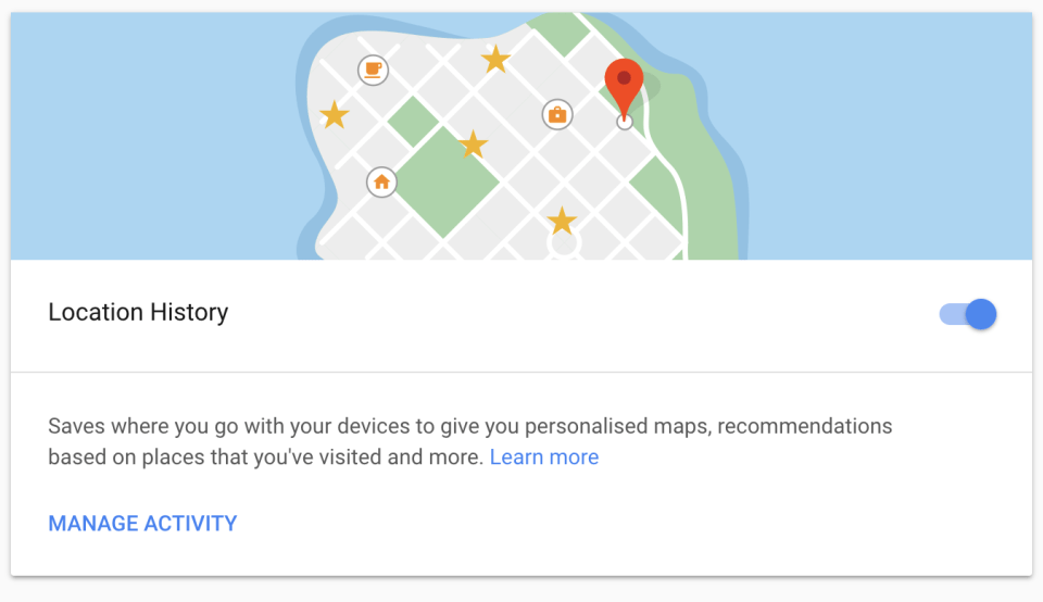 Google location tracking