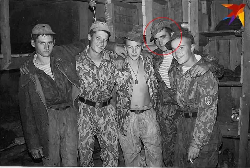 This is an alleged photo of Chepiga and his pals at military school