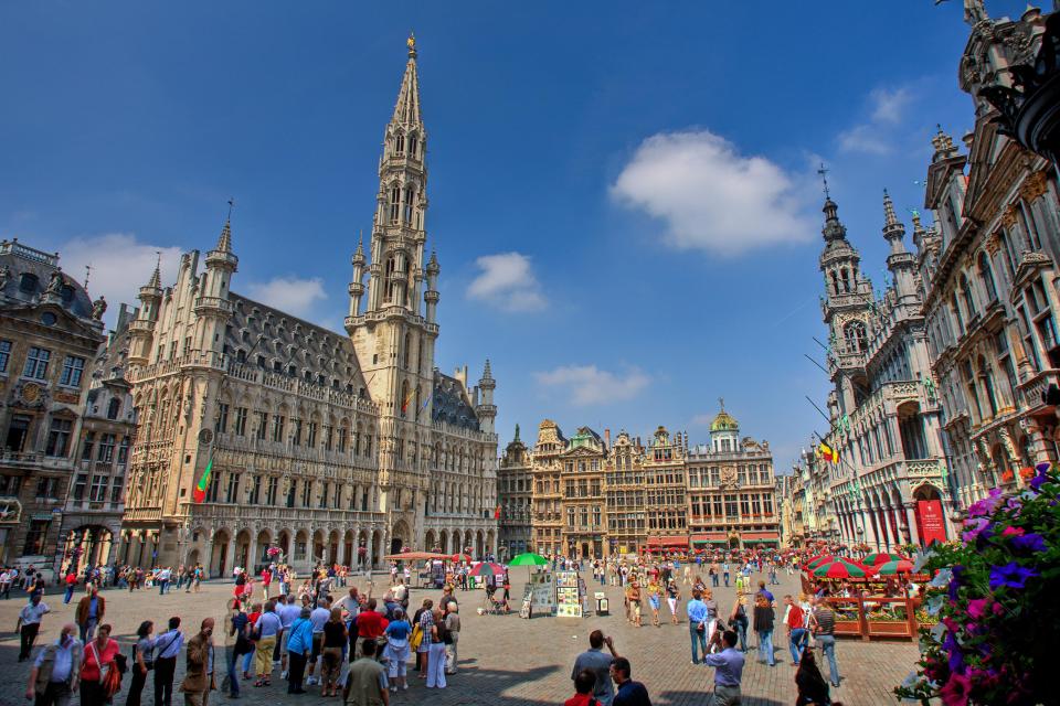 View of the Grand Place in Brussels.