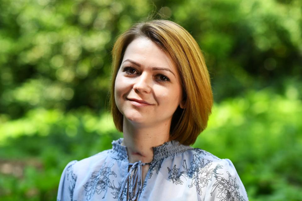 Yulia and her father were found slumped on a bench in Salisbury after coming into contact with the deadly nerve agent