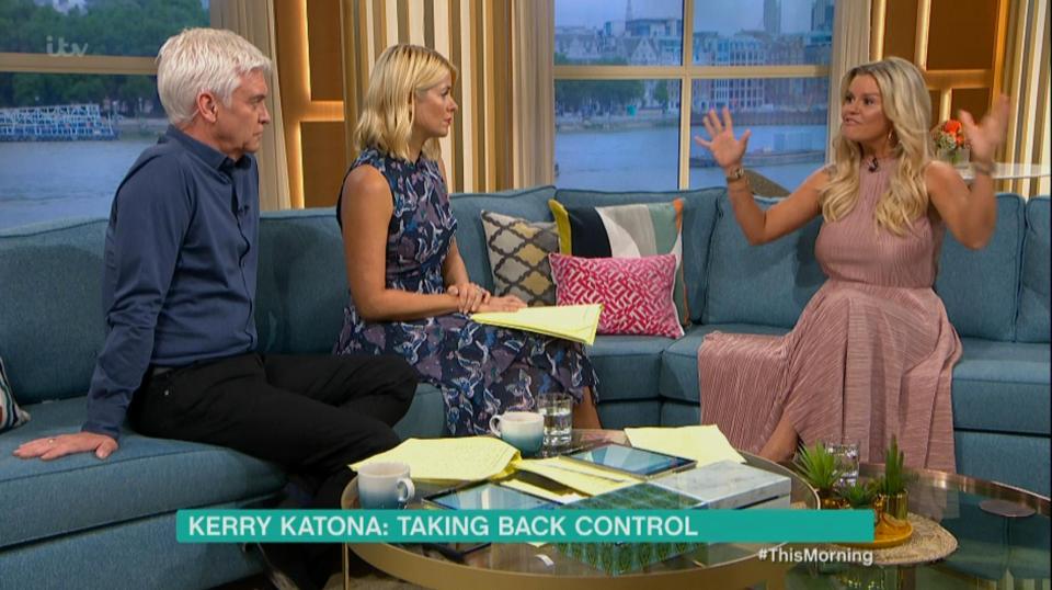  She discussed her lowest point with Holly and Phil
