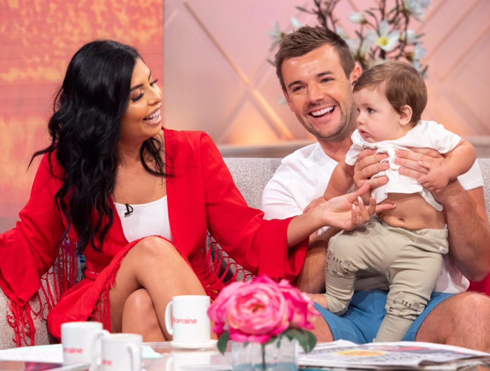  Nathan, here with Cara De La Hoyde and their ten-month-old son Freddie, felt compelled to hit the gym after he was mocked for the way he looked during an appearance on Lorraine