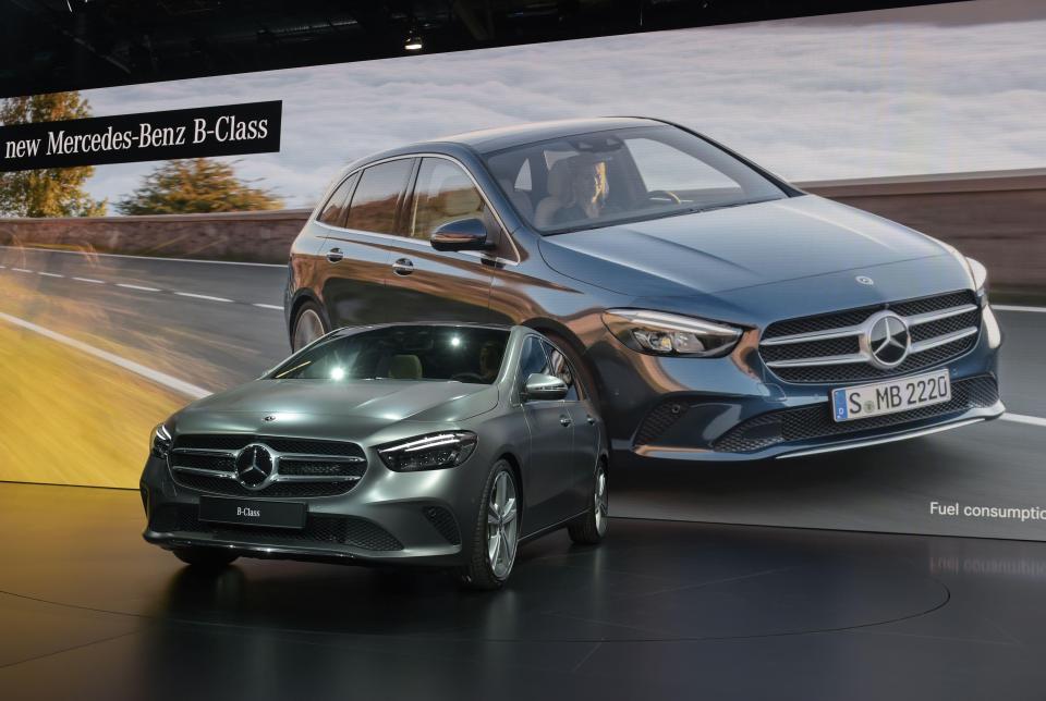 Look familiar? The B-Class is based on the new A-Class