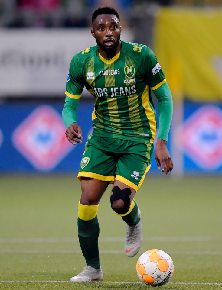  Den Haag defender Wilfried Kanon watched by Crystal Palace