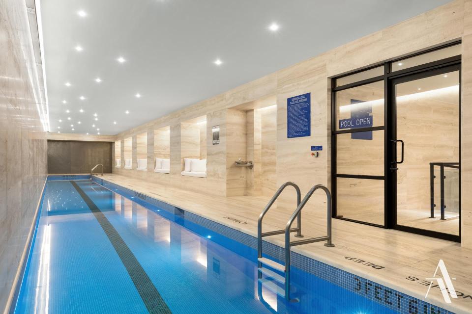  There's also a communal swimming pool