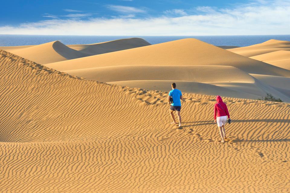  Gran Canaria offers the breathtaking Maspalomas Dunes to trek across