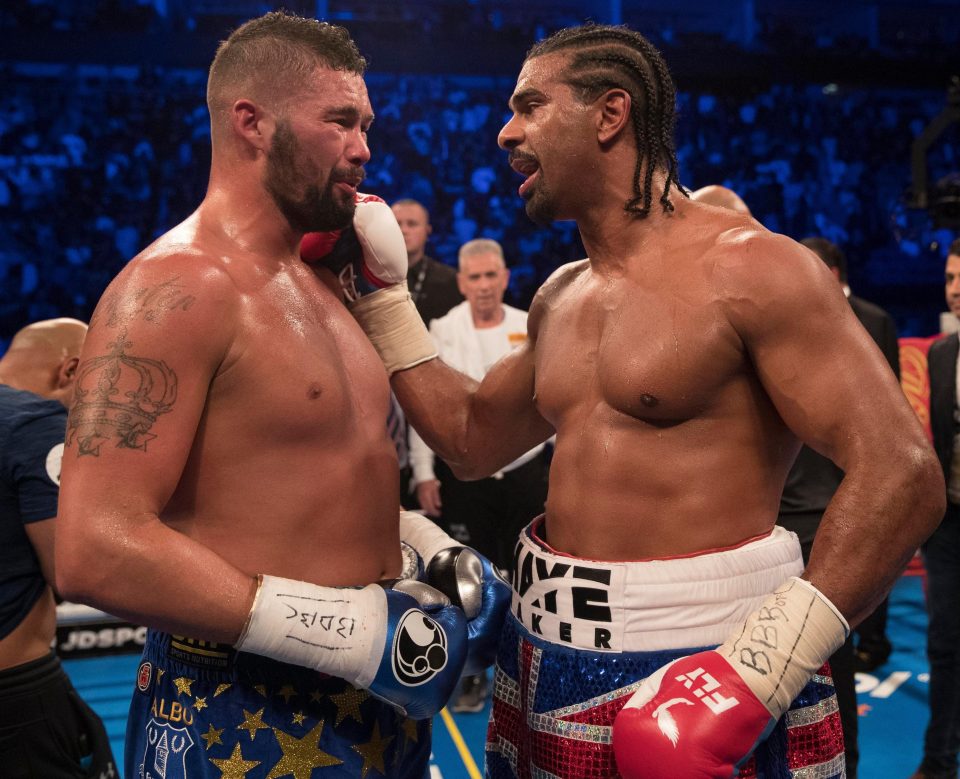  After the fight the two exchanged in a show of respect