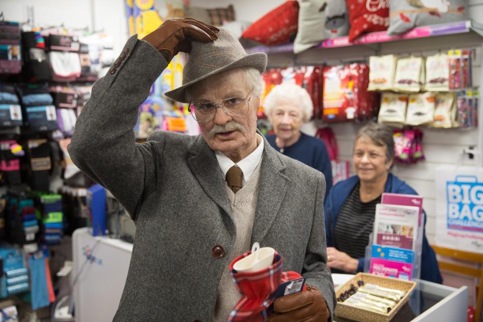  No one would have guessed that under this OAP hides sexy Rhian