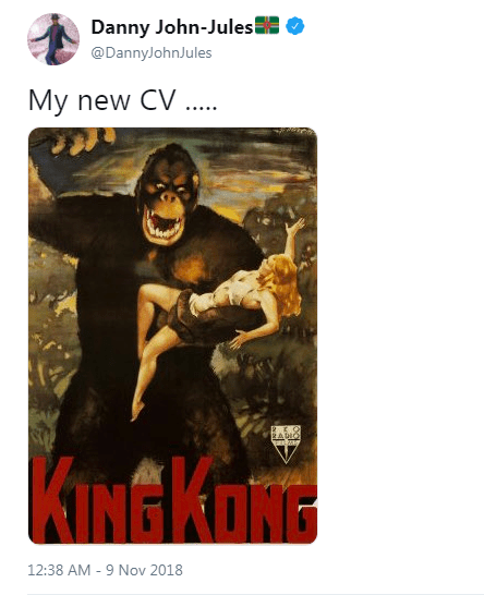  Danny joked about the bullying on Twitter today
