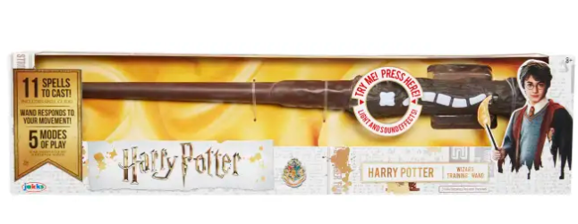 This Harry Potter themed wand has a motion sensor and can cast up to 11 spells