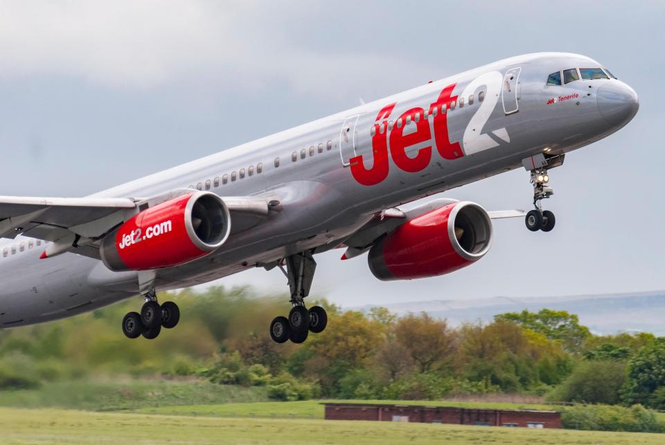 The couple were travelling on a Jet2 flight last year