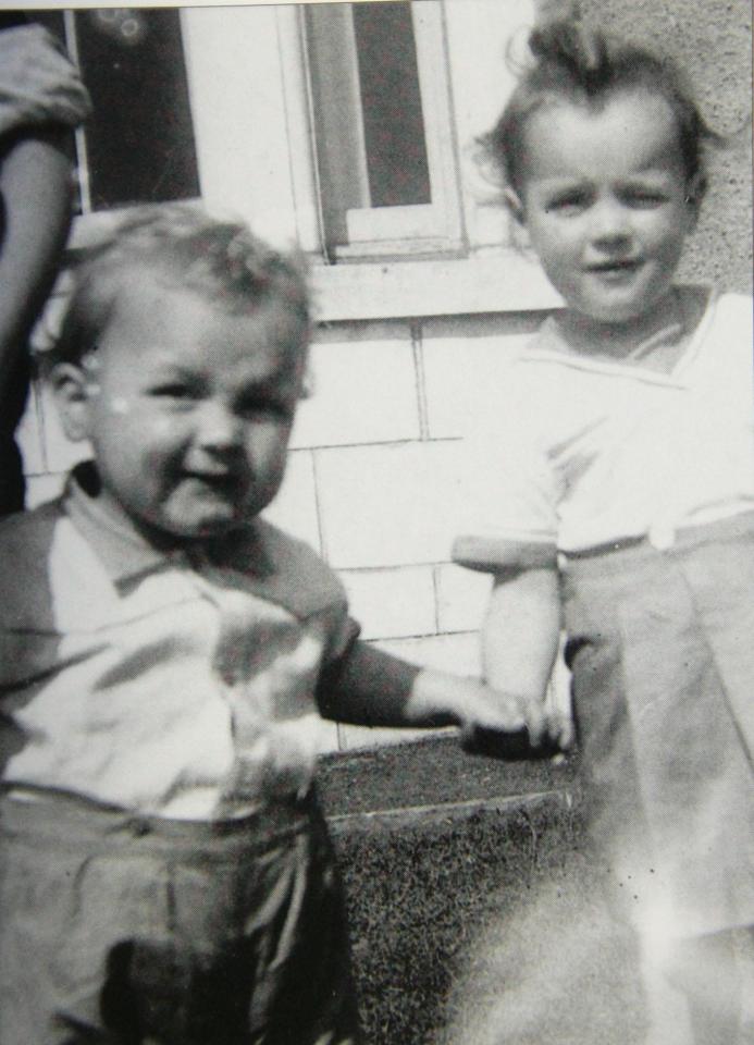  Billy as a baby with sister Florence, his 'guardian angel'
